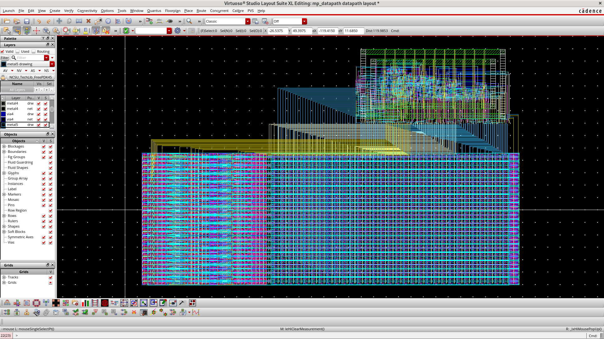 CMOS Inverter & Buffer Physical Design